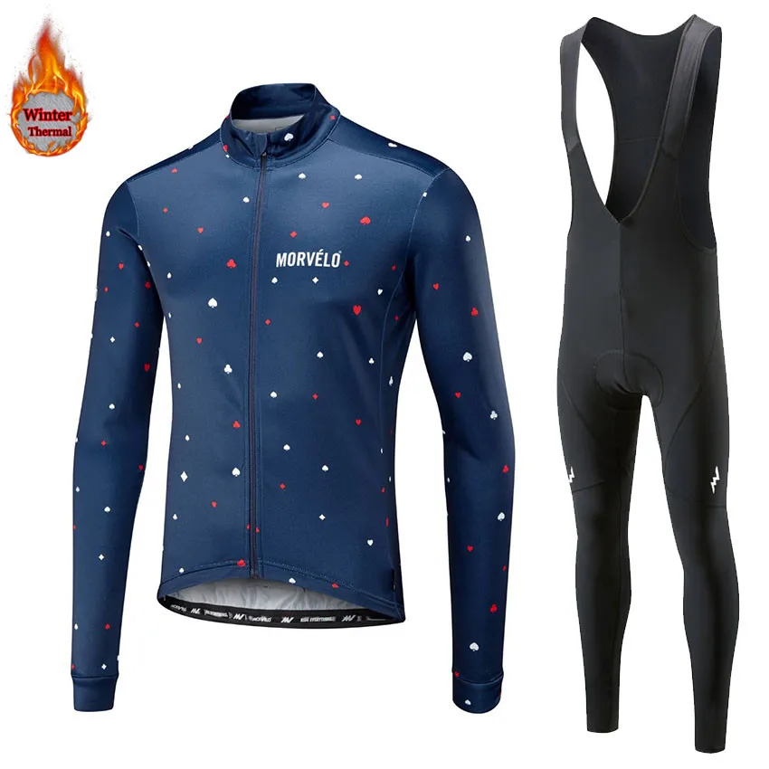 morvelo, зимний, длинный рукав, для велосипеда, Термальный, флис, Ropa De Ciclismo Invierno, для мужчин, Mtb, для велоспорта, комплект одежды
