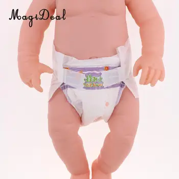 

Real Life Cartoon Printed Diaper Underpants Reborn Baby Diaper Newborn Baby Doll Supplies Kids Children Pretend Toy