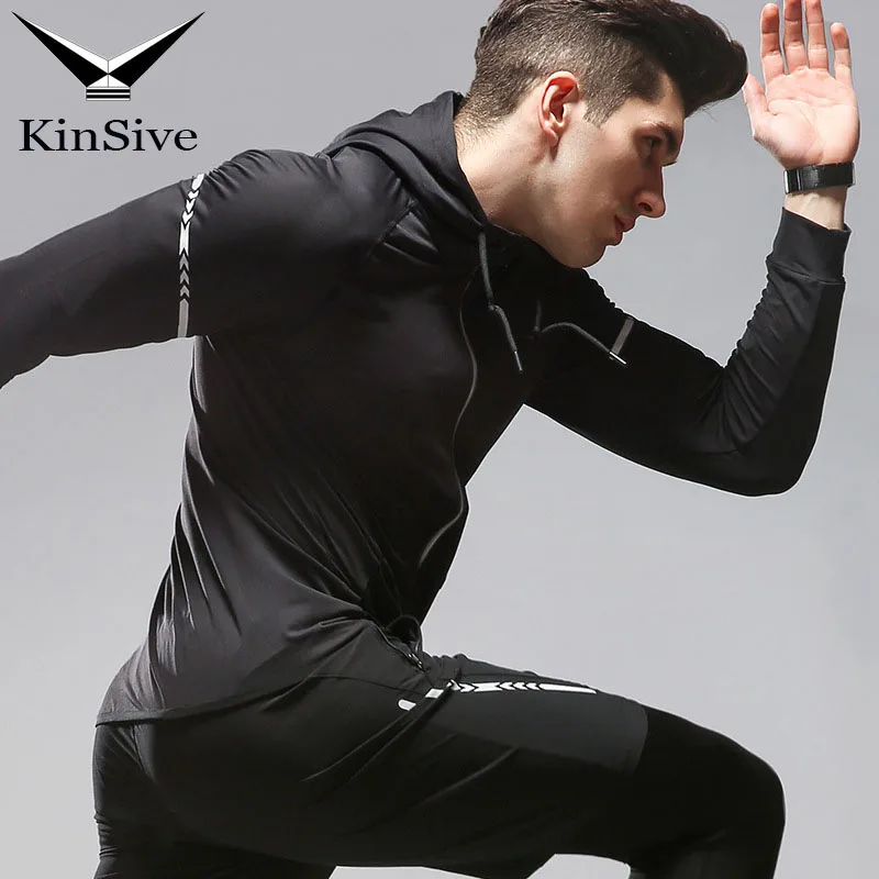 Комплект из 4 предметов мужской спортивный костюм зимние колготки для бега