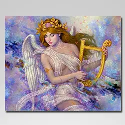 5d алмазная живопись Алмазная мозаика богиня ангел круглый бриллиант вышитое домашнее украшение вышивка крестом не складной брезентовый