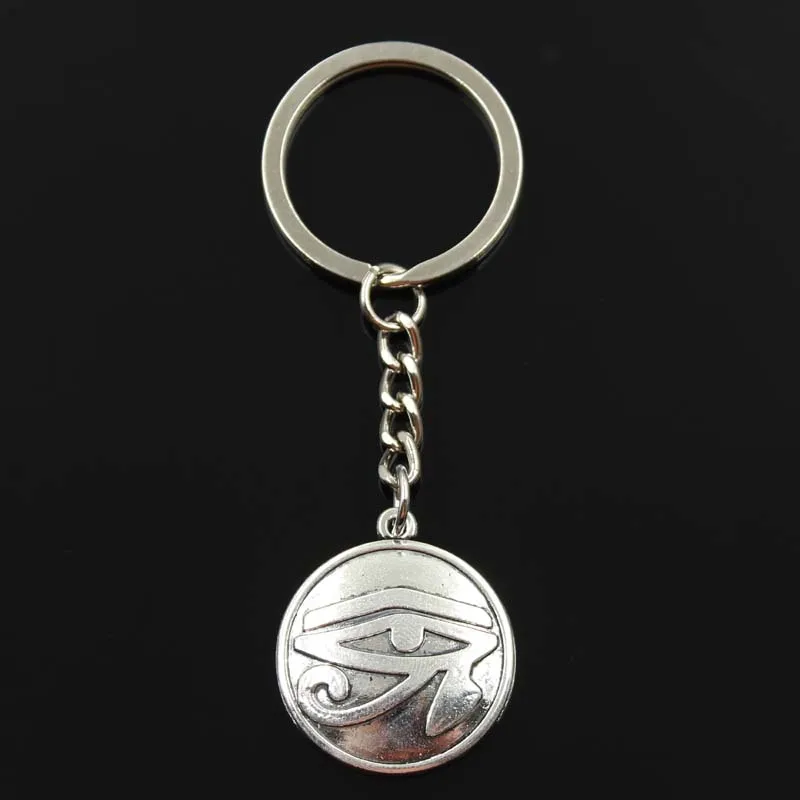

Fashion Keychain 30x27mm eye of Horus Pendants DIY Men Jewelry Car Key Chain Ring Holder Souvenir For Gift
