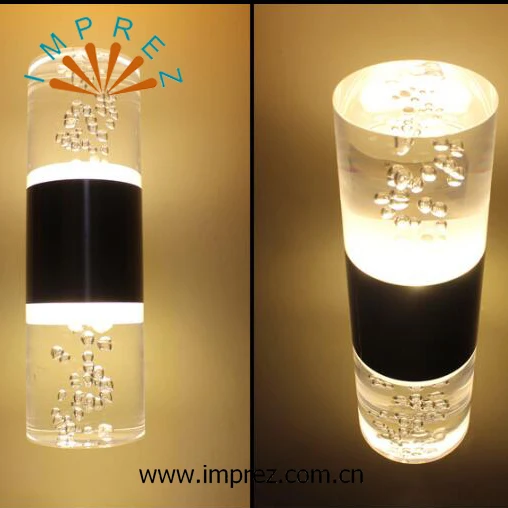 

Free shipping 10W Acryl wall lamp up and down AC85-265v multicolor KTV hotels decorate double-headed wall lamp