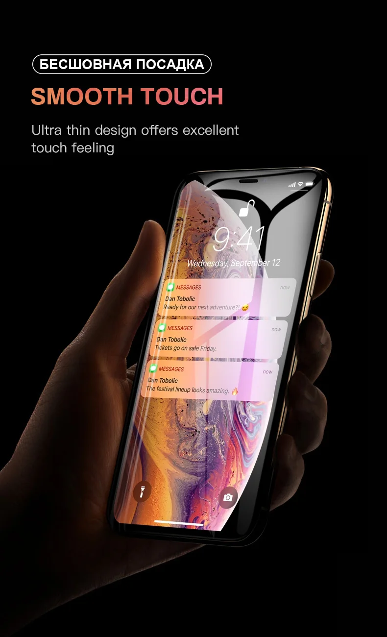 ESVNE, новинка, 10D, закаленное стекло для iphone X, XS, защита экрана, защитное стекло на iphone XR, XS MAX, пленка, изогнутый край, полное покрытие, 9H