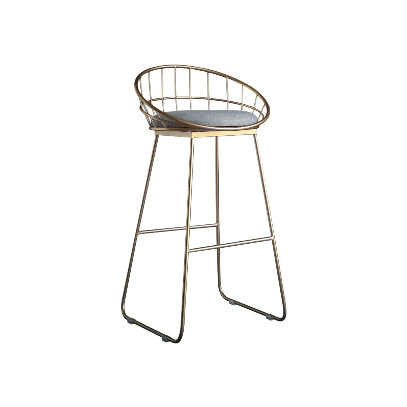 10%Simple bar stool wrought iron bar chair gold high stool modern dining chair iron leisure chair Nordic bar chair 10%Simple bar stool wrought iron bar chair gold high stool modern dining chair iron leisure chair Nordic bar chair