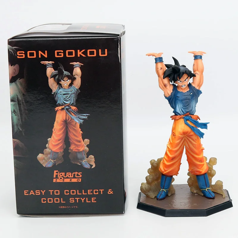 

New Hot Comic Anime Akira Toriyama Dragon Ball Z Son Goku Spirit Bomb Ver. Battle 16CM Action Figure Toys