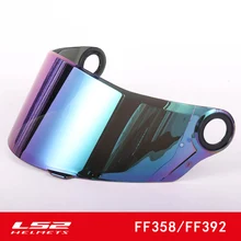 Originale LS2 FF358 FF392 del motociclo del casco di Vetro di sun di Vetro pieno casco moto lente anti-graffio Multicolore del sole visiera