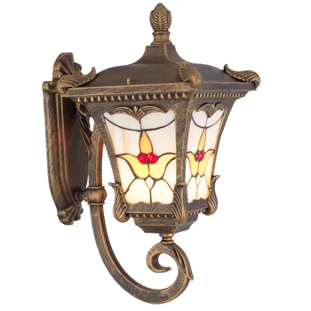 

Arab style vintage e27 outdoor wall lamp aluminum glass body waterproof wall light for villa hotel dining room