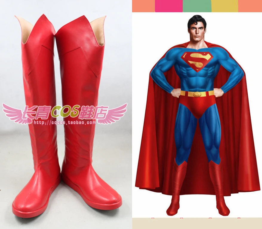 Обувь для косплея Супермена сапоги на заказ 9974|custom superman shoes|custom madecustom boots |