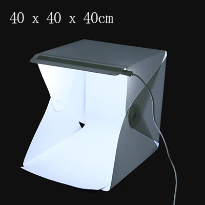 Портативный складной студийный диффузный софтбокс со светодиодный светильник черно-белый фон для фотосъемки Фотостудия - Цвет: Size L