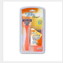 Бритва Для мужчин 3 ступенчатые нержавеющие стальные Сменное лезвие ручной шевер fitti персональное устройство для ухода весь гель для душа