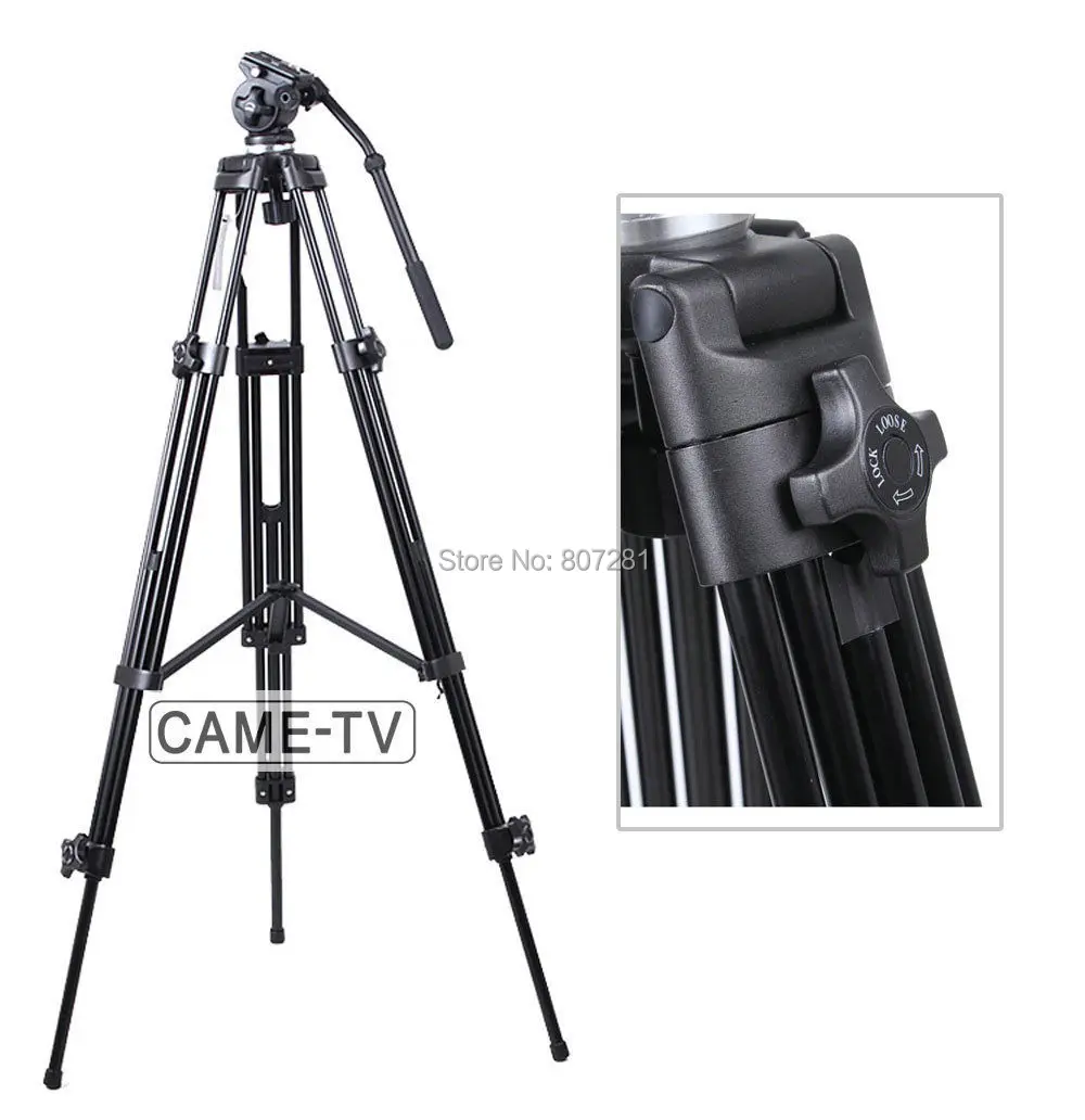 

Professional E717 1.8 Meters Fluid Pan Tilt Head Tripod Load 6000g Aluminium