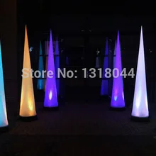 Красочное освещение led украшение для торжества надувная колонна с пультом дистанционного управления