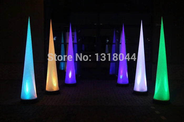 

Colorful lighting led event party decoration inflatable cone with remote controller