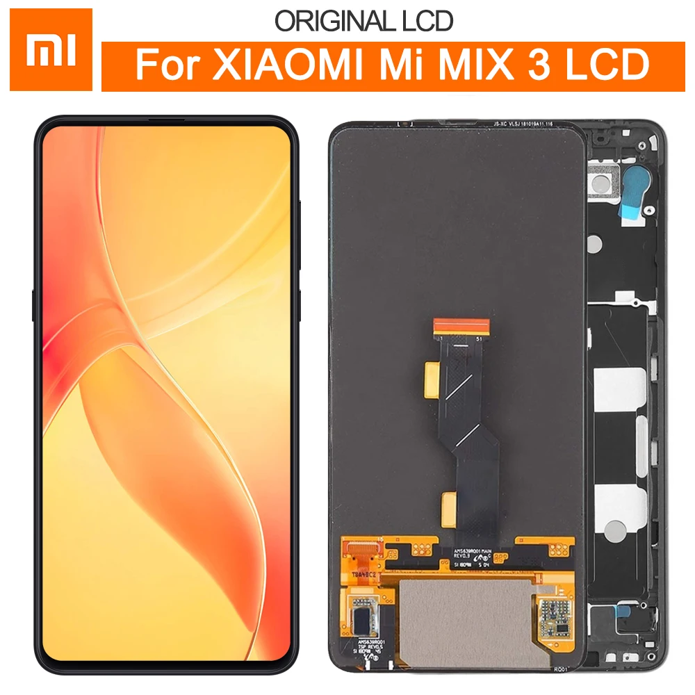 

Original Super AMOLED For 6.39" Xiaomi Mix 3 LCD Display Screen Frame+Touch Screen Panel Digitizer Replacement For Xiaomi Mix3