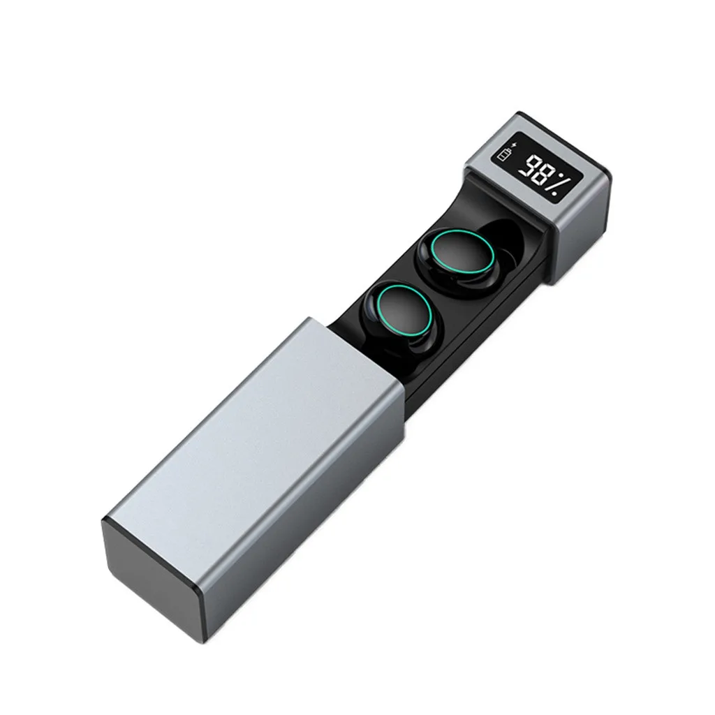 TWS Bluetooth-гарнитура 5 0 Спортивная с экраном музыкальные наушники микрофоном для