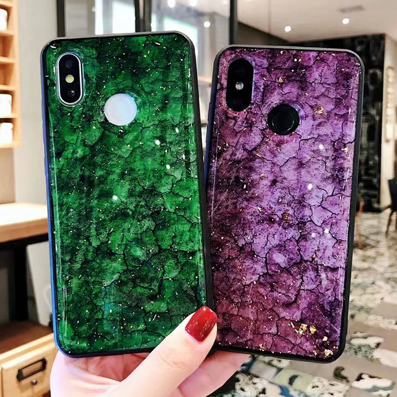 Шикарный мобильный телефон с золотой фольгой чехлы для Xiaomi redmi 5 plus note 6 6a pro чехол