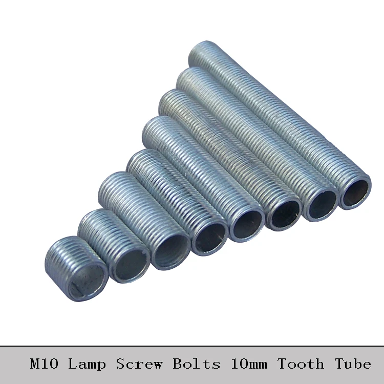 Buy M10 Lamp Screw Bolts 10MM Diameter Tooth Tube Zinc Alloy M10 Male Thread