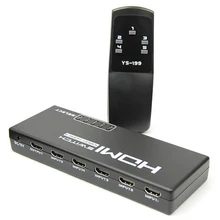 5 Ports 1080P Remote HDMI Switch Switcher Selector Splitter For HDTV PS3 DVD STB