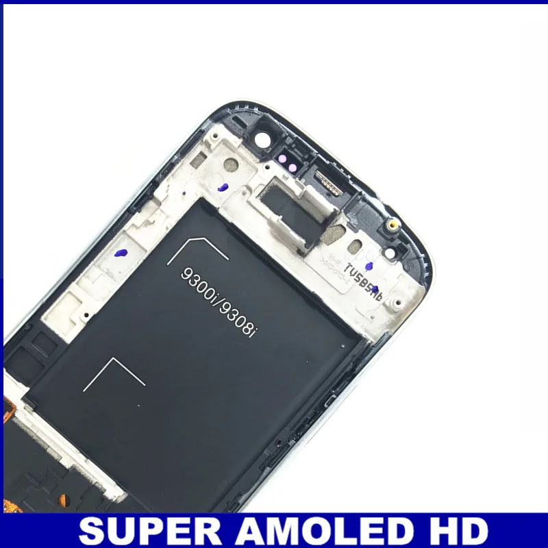 AMOLED ЖК-дисплей сенсорный дигитайзер для samsung Galaxy S3 Neo i9300i i9301 i9301i i9308i телефон с заменой рамки