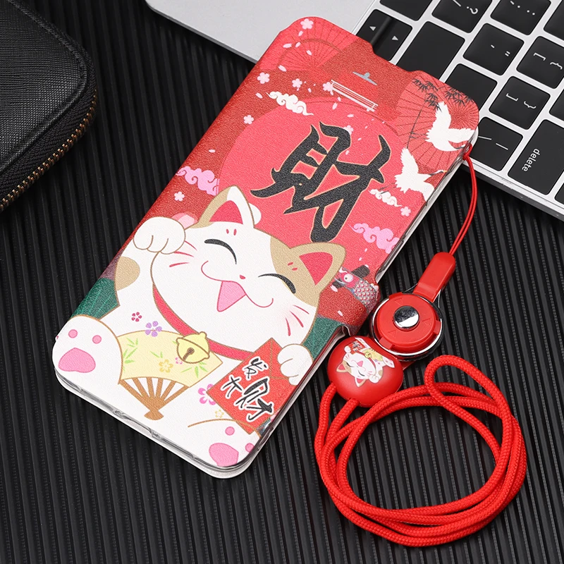 Красный mi 4 Pro Prime милый окрашенный флип-Бумажник Стенд кожаный чехол для Xiaomi Redmi 4x 4A 7A K20 Pro mi 5s Plus mi A3 Чехол-книжка