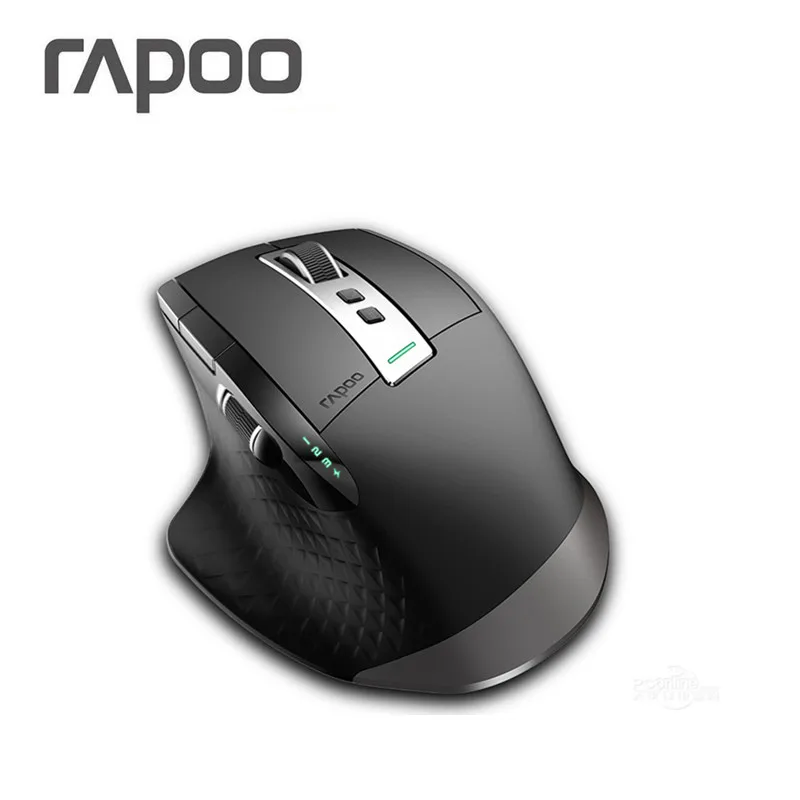 Rapoo MT750S перезаряжаемая многорежимная беспроводная мышь легко переключается между Bluetooth и 2,4G до 4 устройств для ПК и Mac