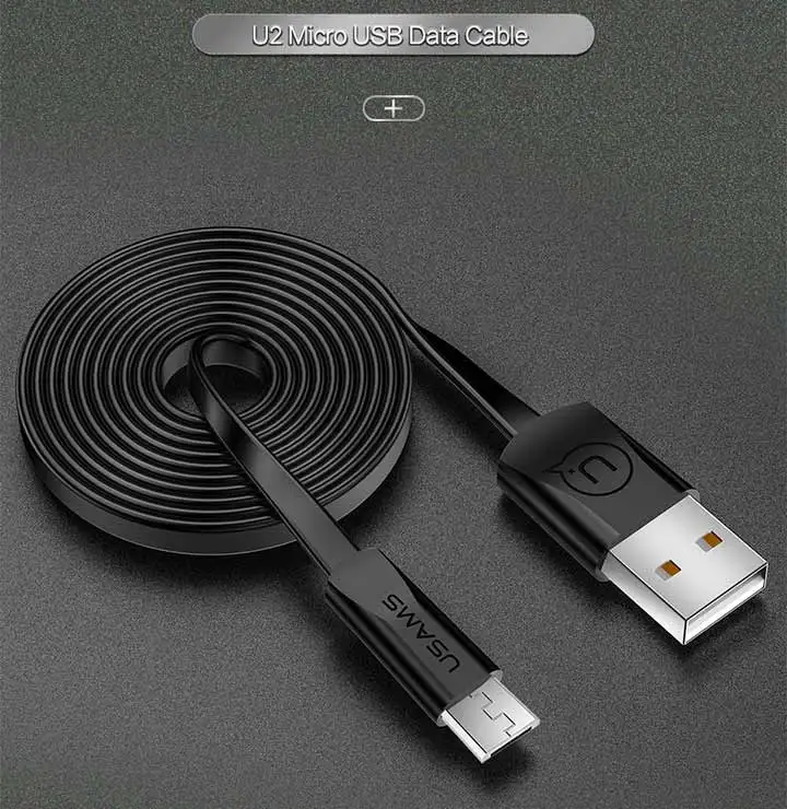 USAMS кабель для мобильного телефона для iPhone 2A зарядный кабель Micro usb type-C для samsung Xiaomi Синхронизация данных зарядное устройство USB кабель
