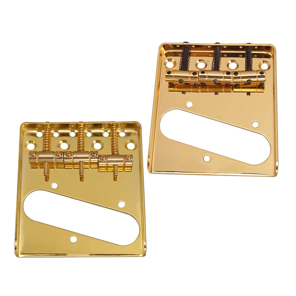 3 String Electric Guitar Saddle Tremolo Fixed Bridge for TL TELE Telecaster Guitar
