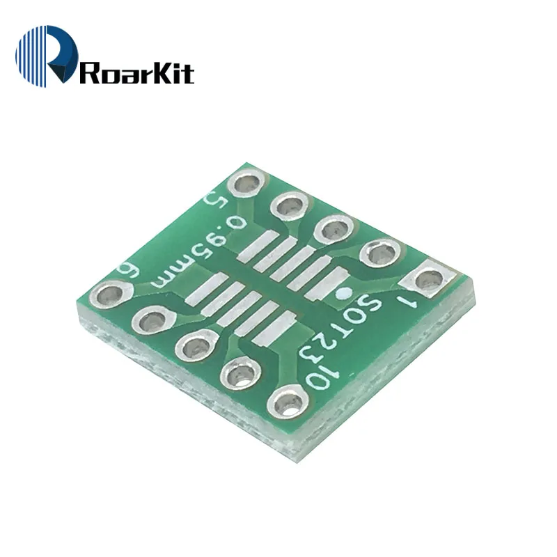 Переходная пластина SOT23 MSOP10 SOT 23 SMD для DIP10 Pinboard UNAX 0 5 мм/0 95 мм до 2 54 печатная плата 100