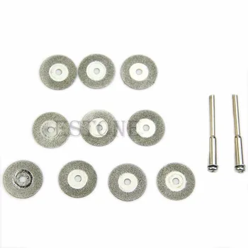 

10pcs 18mm Rotary Tool Circular Saw Blades Cutting Discs Mandrel Dremel Cutoff Dls HOmeful qiang