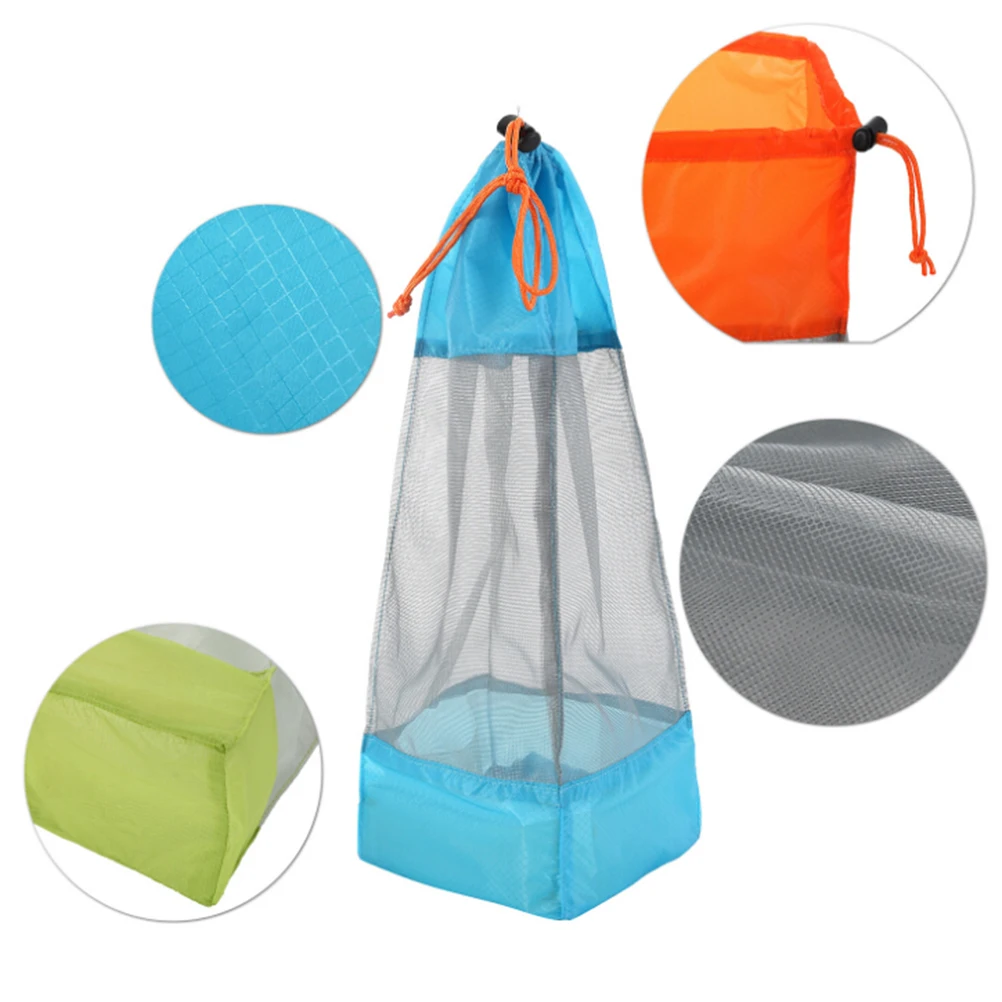 colorful Ultralight Mesh Storage Bag Stuff Sack Drawstring Storage Bag ...