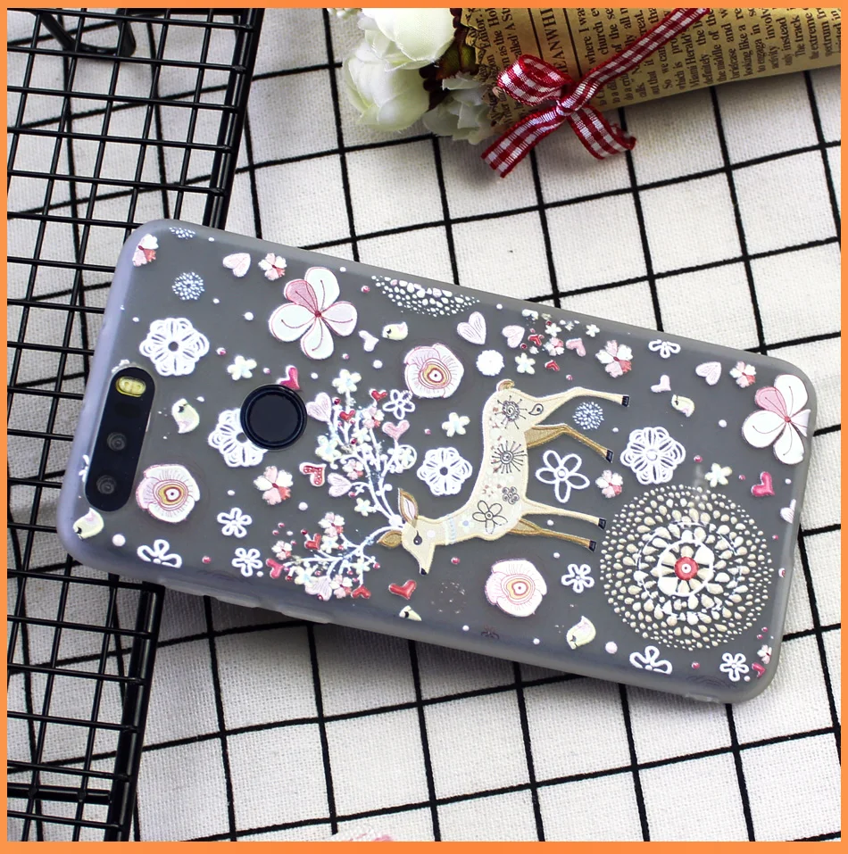 !ACCEZZ Soft Funny Cartoon Protective Back Cover Case For Huawei P9 Mate 89 Honor 78 Case Bumper TPU Painting Shell Funda Capa (17)