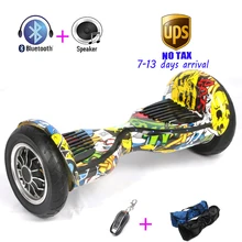 Bluetooth Speaker Overboard Oxboard Remote Electric Scooter Self Balance Hover board Led Light 10 inch Electric