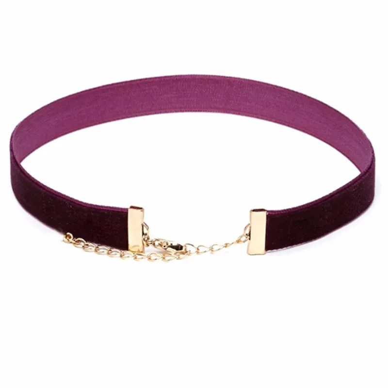 Классическое элегантное фиолетовое красное бархатное ожерелье-чокер для женщин в готическом стиле ручной работы винтажные ожерелья в стиле "Ретро" для девочек подарок на день Святого Валентина NR3418