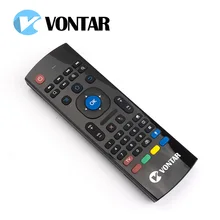 VONTAR MX3 2.4G Wireless air fly mouse 3 in 1 Qwerty Gyro sensing IR learning Keyboard with microphone or not for android tv box