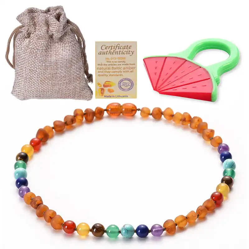 natural teething necklace