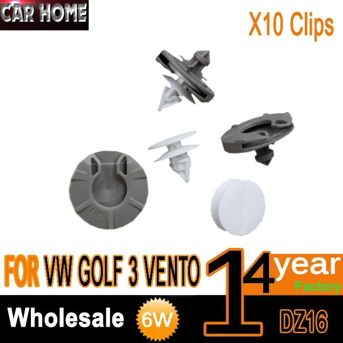FOR Volkswagen VW GOLF MK3 III VENTO INTERIOR DOOR TRIM PANEL CLIPS X10 WHITEin Auto Fastener