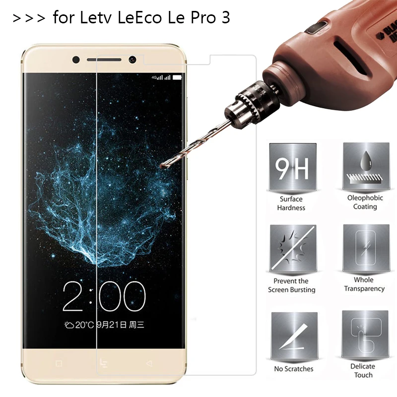 

WolfRule 2PCS sFor Glass Leeco Le Pro 3 Screen Protector Tempered Glass For Letv Leeco Le Pro 3 Glass Ultra-thin Phone Film