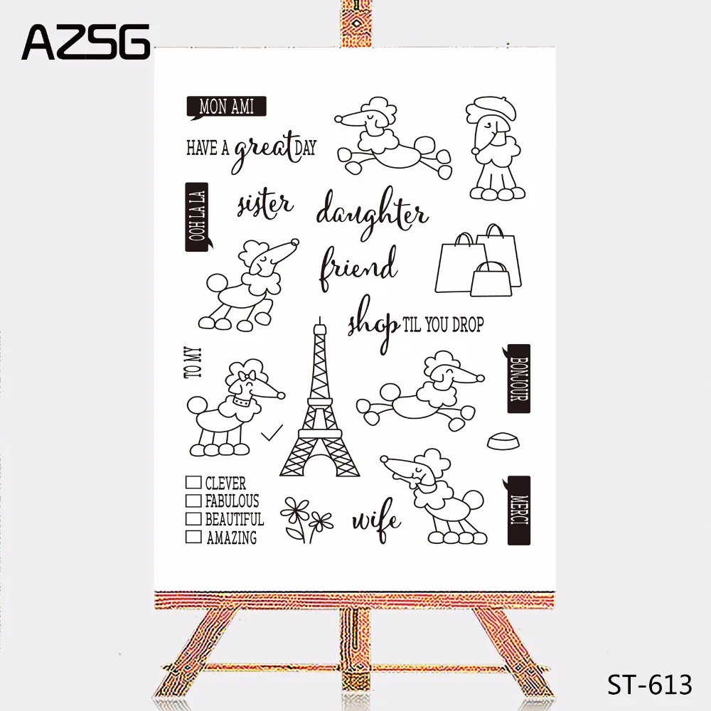 

AZSG Beautiful Birds Clear Stamps and Cutting Dies Set for Scrapbooking Photo Album Card Making DIY Decoration Supply
