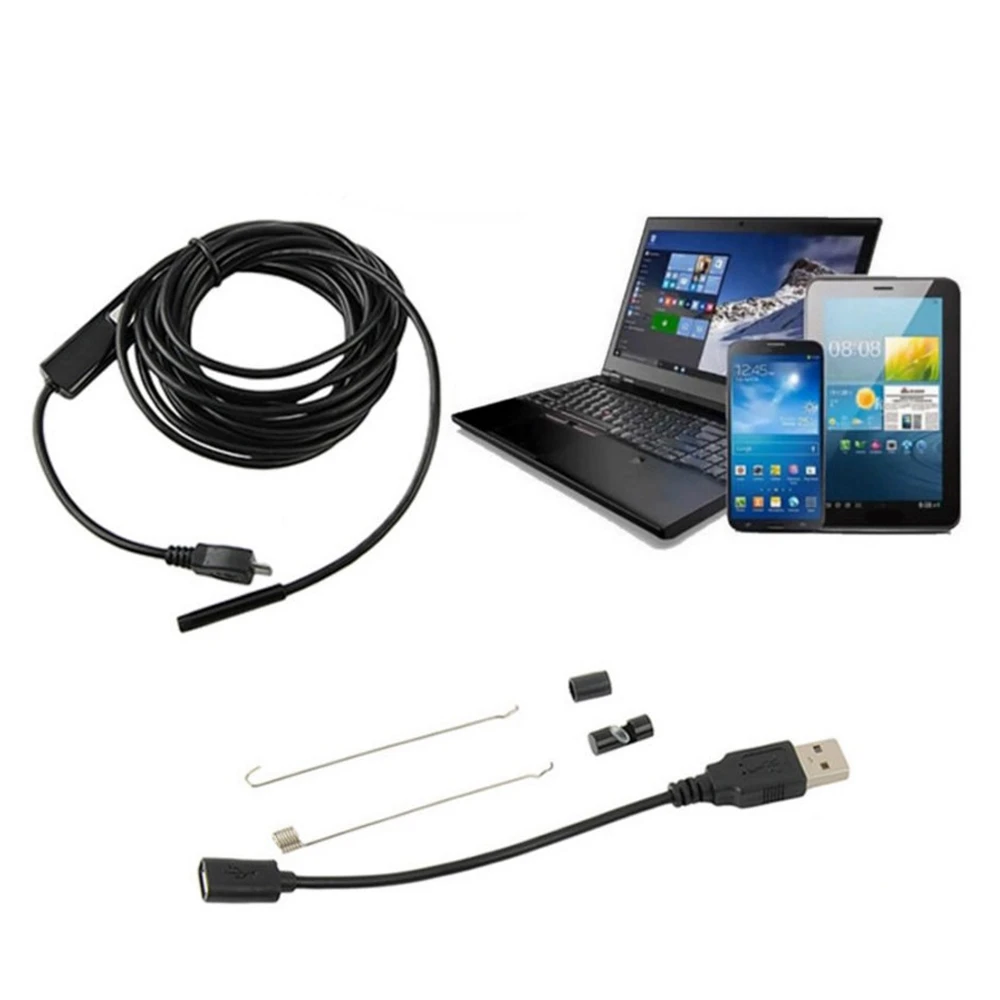 1.3 백만 화소 안드로이드 휴대 전화 usb 5.5mm mirco 내시경 6 led ip67 방수 미니 내시경 검사 카메라