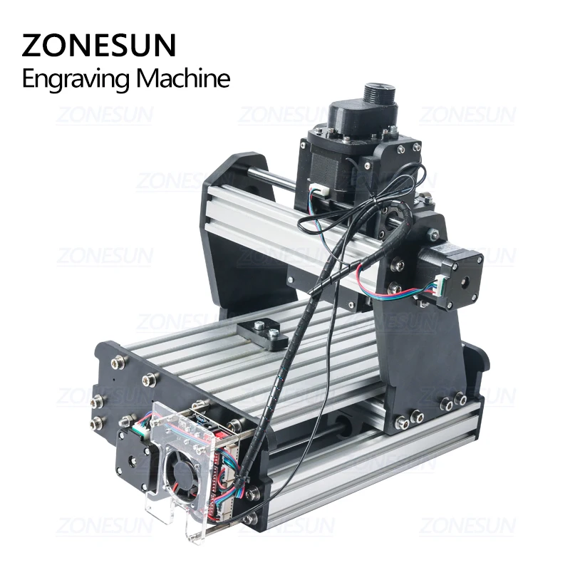 ZONESUN 3 оси Мини гравировальный станок с ЧПУ PCB фрезерный для резьбы по дереву