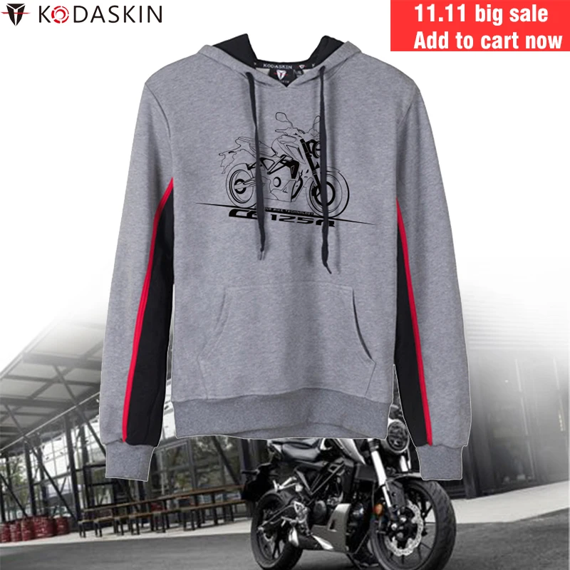 Мужские мотоциклетные толстовки KODASKIN с капюшоном куртка для Honda CB125R CBR125|Куртки| |