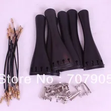 Партиями по 5 комплектов 4/4 Скрипки из твердых пород дерева запчасти, хвостовик тюнер хвоста Аксессуары# E17