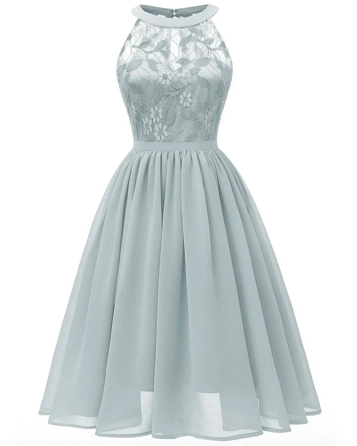 

Women's simple lace chiffon party dresses short bridesmaid dresses