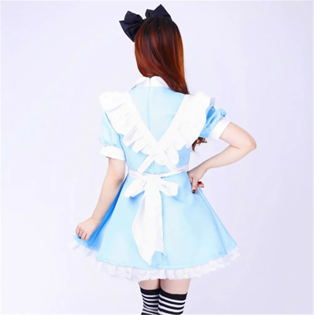 Шанхай история Алиса платье лолиты костюм-косплей горничной фантазийный, для карнавала костюмы на Хэллоуин для женщин девочек