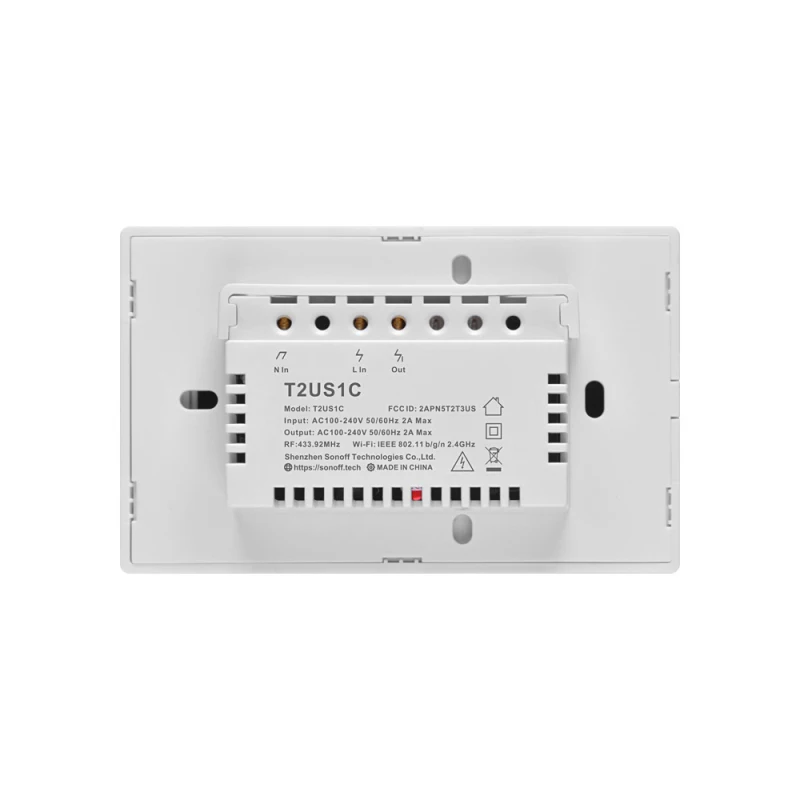  SONOFF T2US EU/UK TX Smart Wifi Touch Wall Light Switch With Border Smart Home 1~3 Gang 433 RF/Voic - 4000001783104