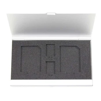 

Aluminum Memory Card Case (Single Side) for 2*SD Card + 2*TF Card (Silver color)