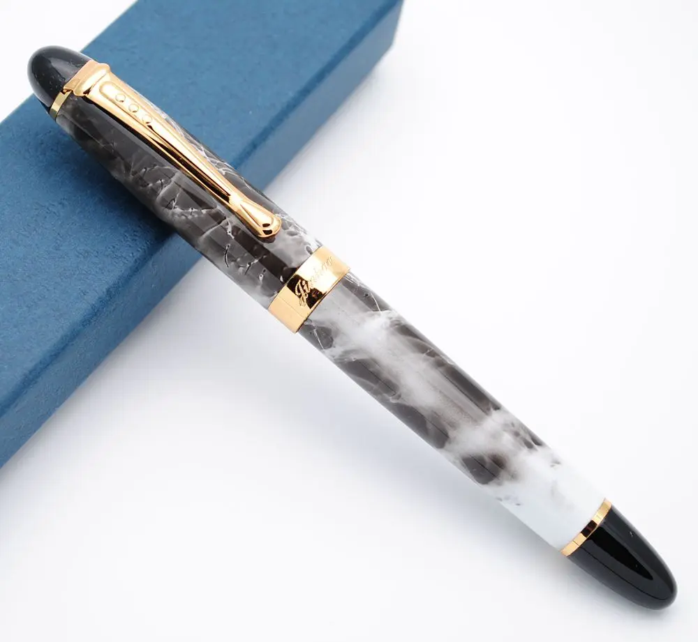 JINHAO X450 авторучка M перо Фирменная Новинка чернильная ручка - Цвет: Grey Marble