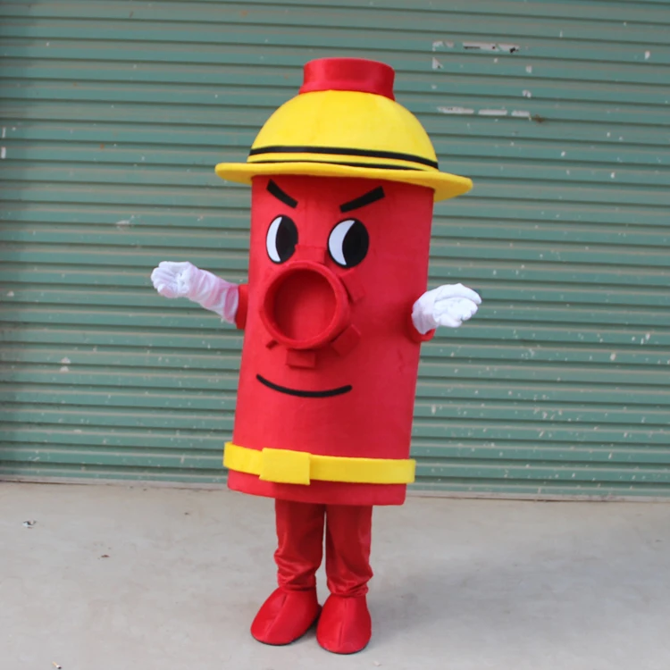 Fire Hydrant Fire Plug Fire Cock Mascot Costume Adult Cartoon Character Suit Fancy Dress Christmas Cosplay Mascot Aliexpress