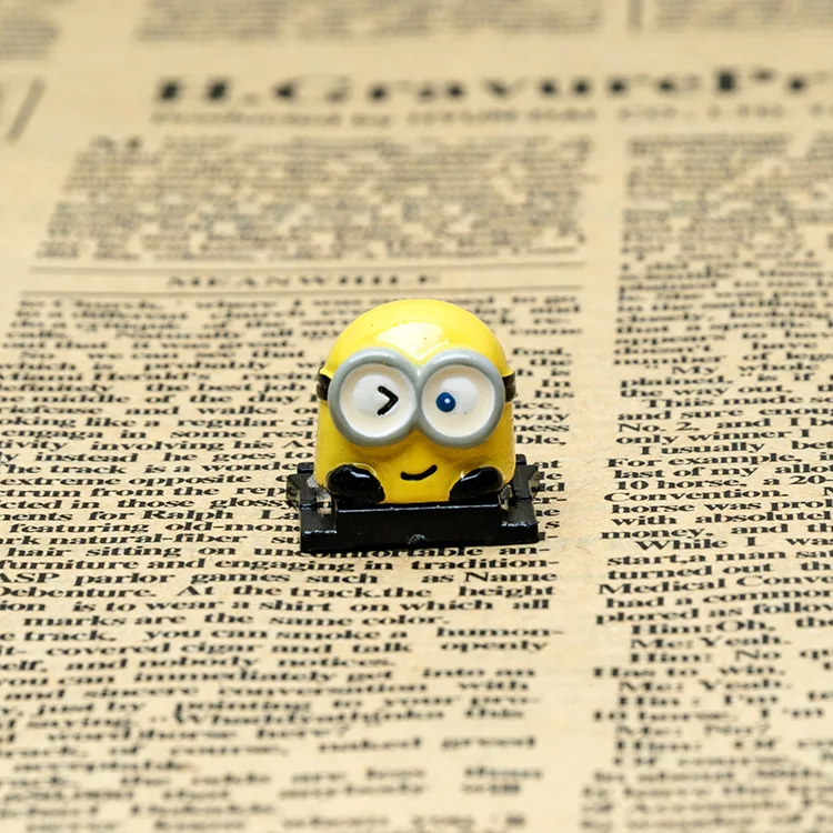 Новый 3D мультфильм желтый человек камера Фонарик Горячий башмак чехол для Canon Nikon