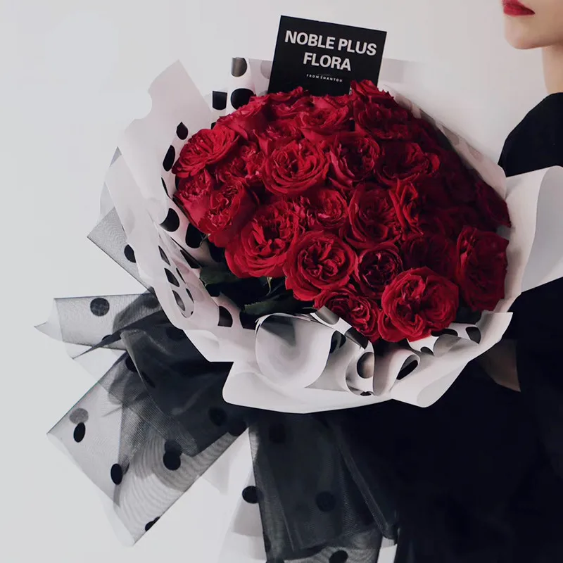 

New DIY Flower Wrapping Mesh Gift Packaging Material Bouquet Florist Supplies Wedding Decoration Florist Supplies 50cm*5 yard
